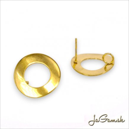 Náušnicové puzety 18mm CHIRURGICKÁ OCEĽ, 2ks (CH1682g)